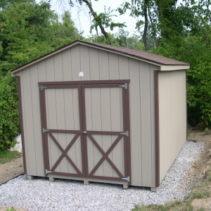 10x14 Workshop With Painted T1-11 Siding